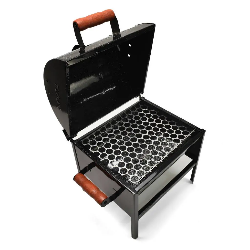 Churrasqueira a Bafo Portátil para Pescaria Viagens Camping Material Resistente - 1