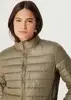 Jaqueta Básica Feminina Puffer Com Forro - Verde Tam XP - 1