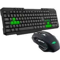 Combo Teclado e Mouse Viper Pro Gamer 420 Python Preto e Verde