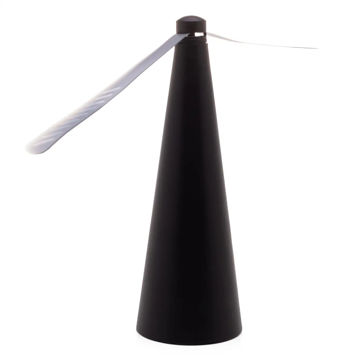 LYOR - Ventilador Repelente de Mesa de Plástico Preto 9cm x 9cm x 26cm - 1