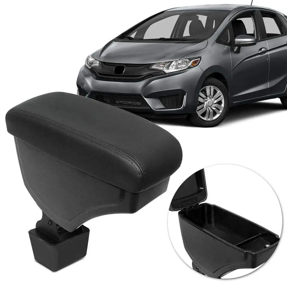 Apoio De Braço Honda Fit/Wrv 2015 Até 2018, Nat, 500706, Preto/ Linhas Pretas