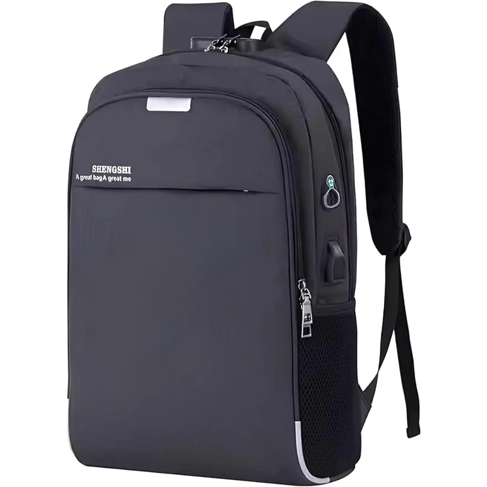 Mochila Executiva Unissex para Notebook até 15.6” - com Entrada USB e Passa-fio para fone – Ideal para Faculdade, Trabalho e Viagens – Antifurto, Resistente e Confortável