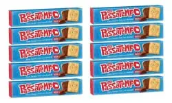 Kit C/10 Biscoito Recheado Passatempo Chocolate 130g Nestle