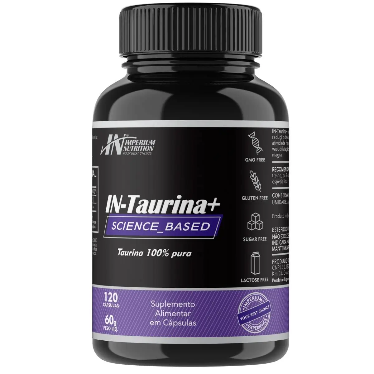 IN-Taurina+ (Taurina 120 Cápsulas) - Imperium Nutrition