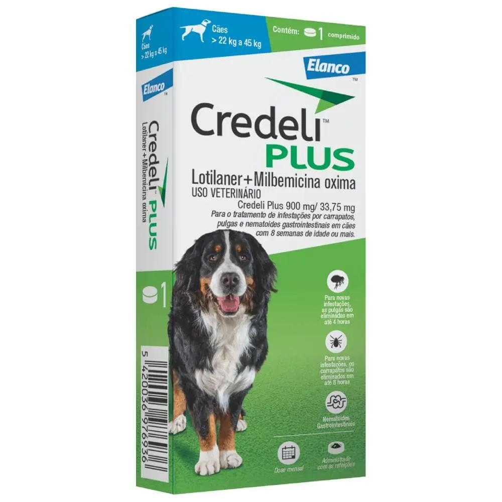 Credeli Plus 900 mg Azul - 22kg A 45kg - 1