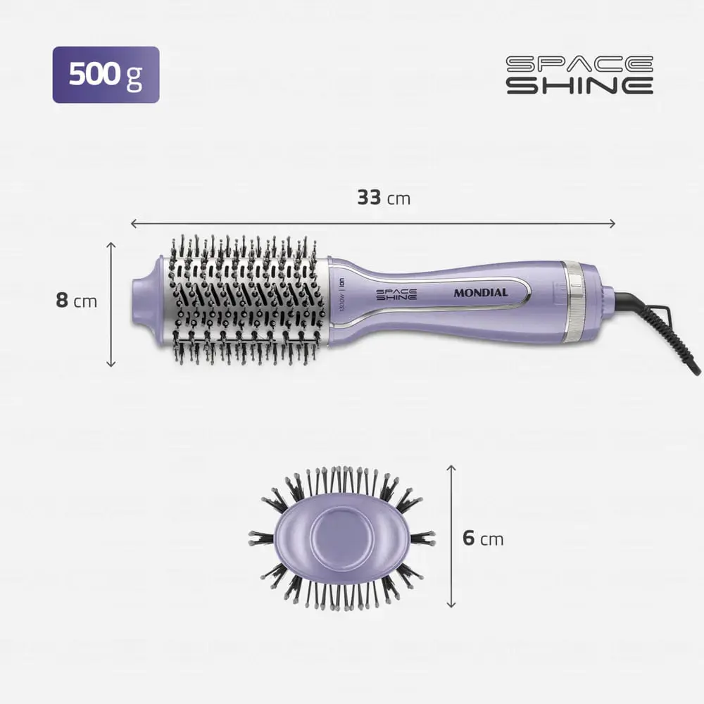 Escova Secadora Space Shine Mondial Lilás 1300w - ES-21 thumbnail 3