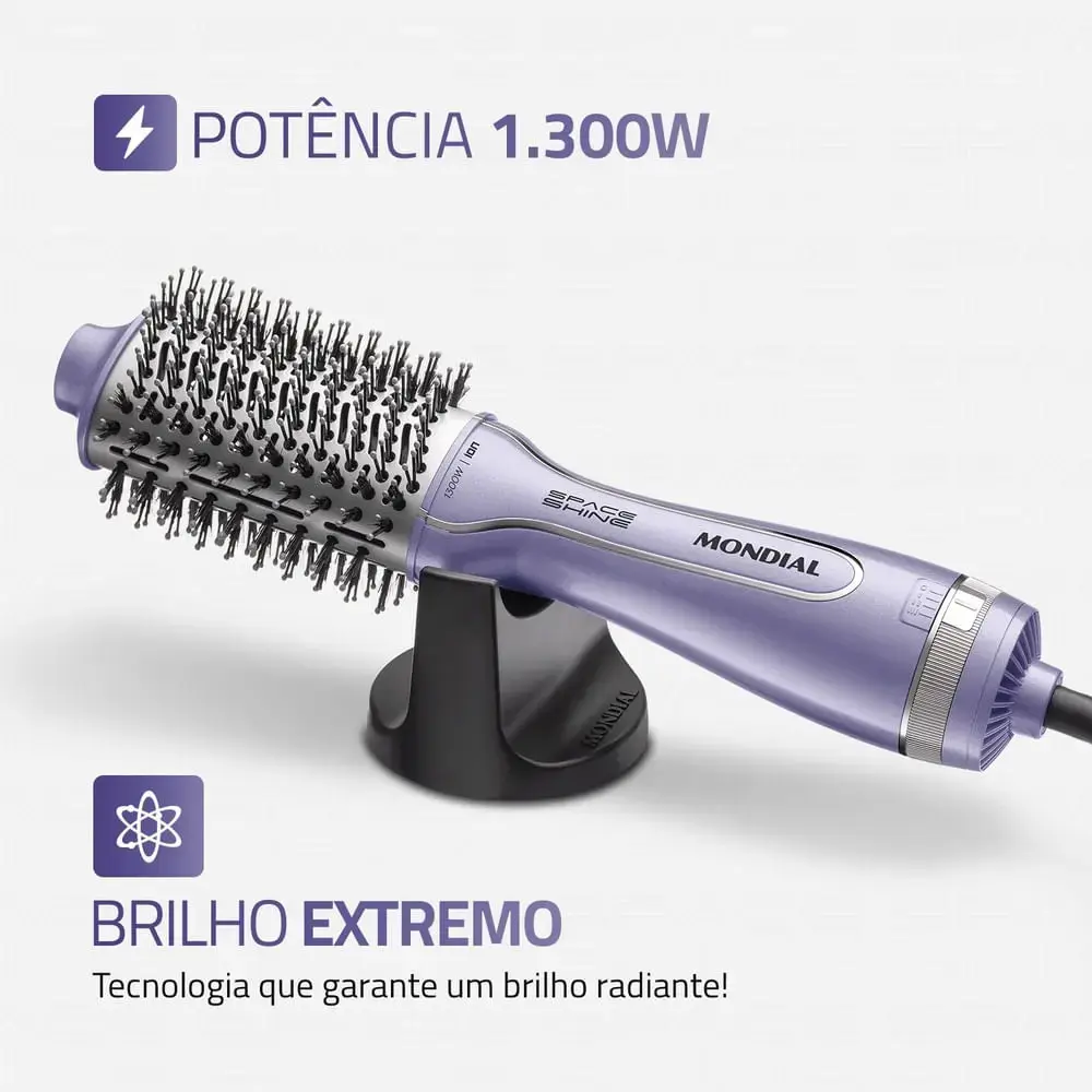 Escova Secadora Space Shine Mondial Lilás 1300w - ES-21 thumbnail 5