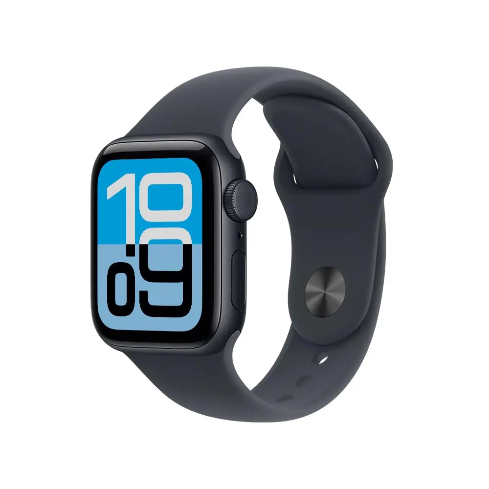 Apple Watch SE 3 GPS + Cellular, Caixa em alumínio meia‑noite de 40 mm com Bracelete desportiva meia‑noite - P/M