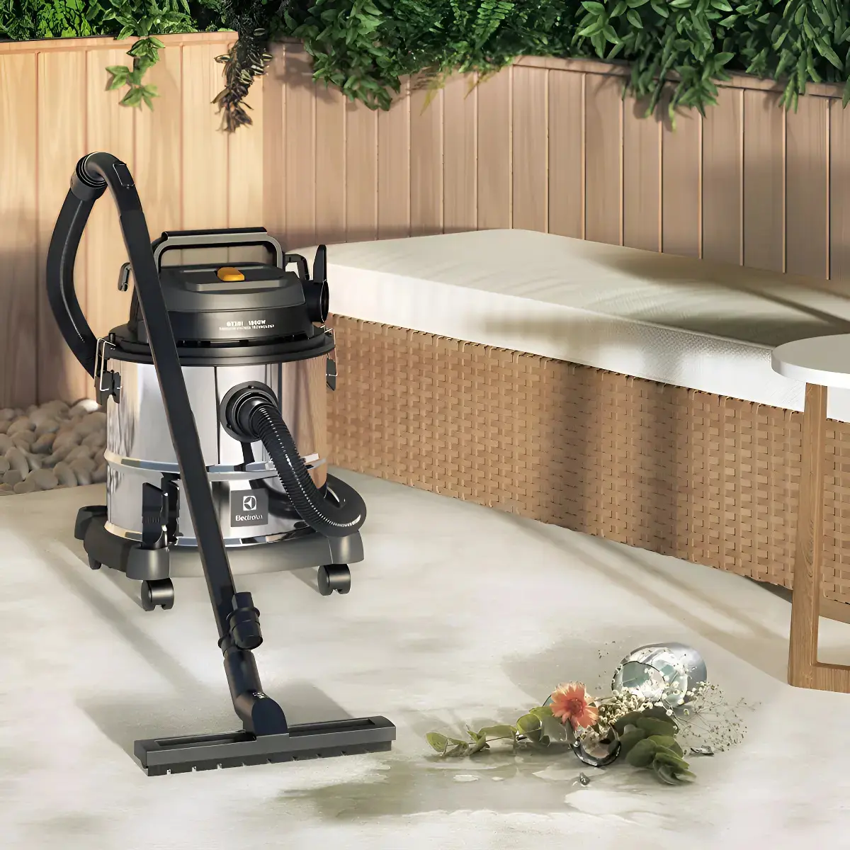 Aspirador Pó e Água Electrolux função Sopro Compacto Líquidos Químicos Inox 1800W 20L total 15L útil protetor térmico GT20i thumbnail 8