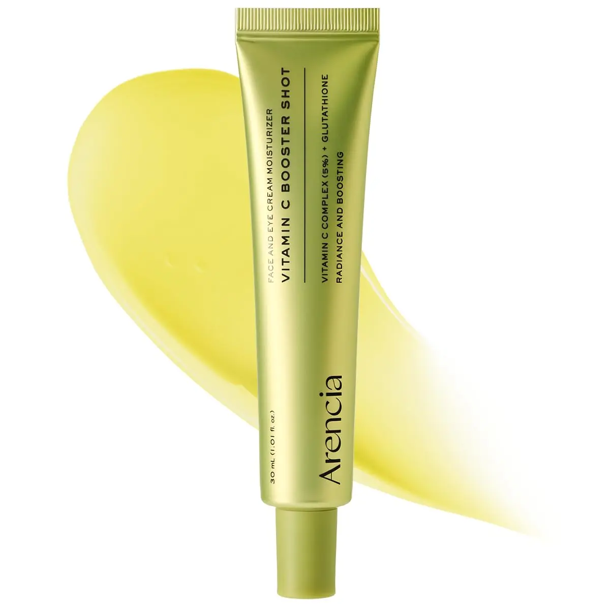 Sérum Arencia Vitamina C Booster Shot com Glutationa, Niacinamida e Vitamina E para Tratamento de Manchas Escuras, Linhas Finas e Rugas, Pele de Vidro, Cuidados com a Pele Coreana 30ml/1.01 fl.oz