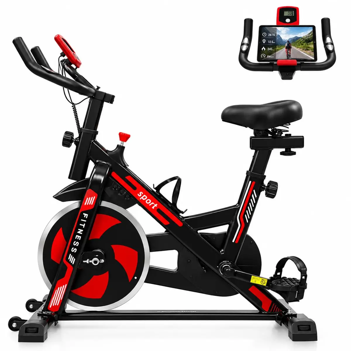 Bike Ergometrica Inércia 16Kg Bicicleta Academia Bike Spinning Silenciosa Modelo Premium - 1