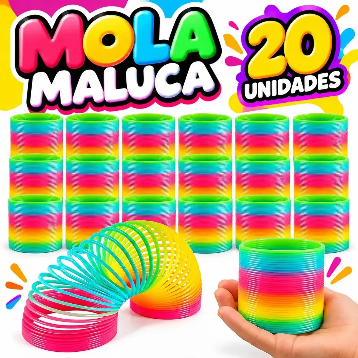 Kit 20 Mola Maluca Grande Colorida Arco iris Para Lembrancinha De Aniversario Festa
