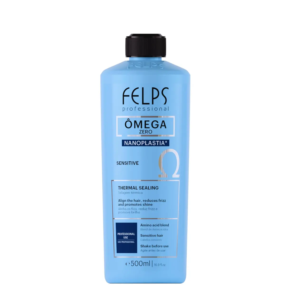 Felps Professionnel, FP0340, Ômega Zero Unique Nanoplastia Sensitive Selagem, 500Ml - 1