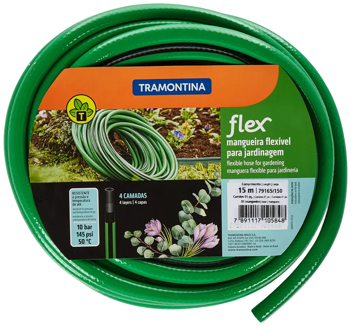Tramontina Mangueira Flex Para Jardim, 15m