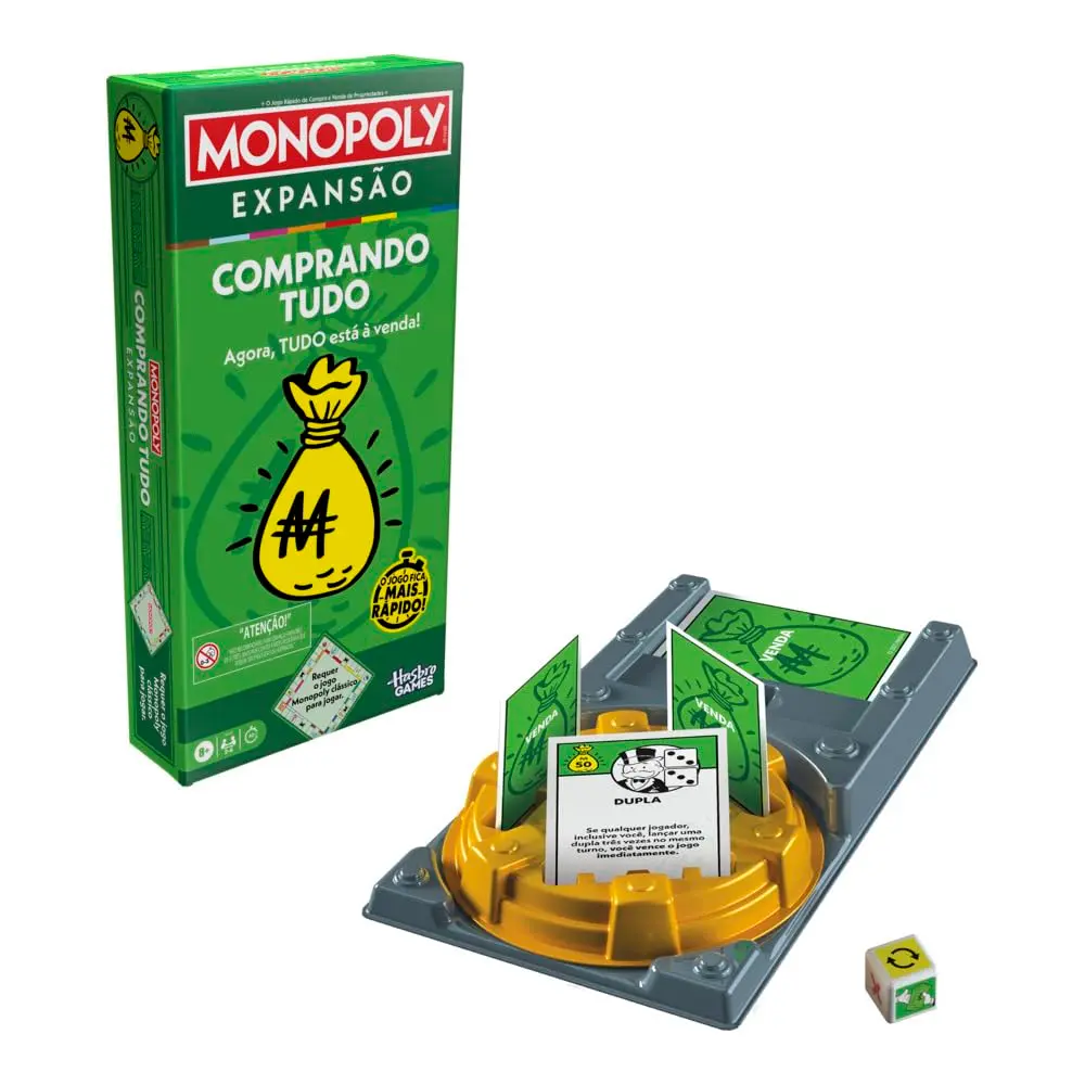 Monopoly Expansão Comprando Tudo, Jogo de Tabuleiro, 2 a 4 Jogadores, a partir de 8 anos