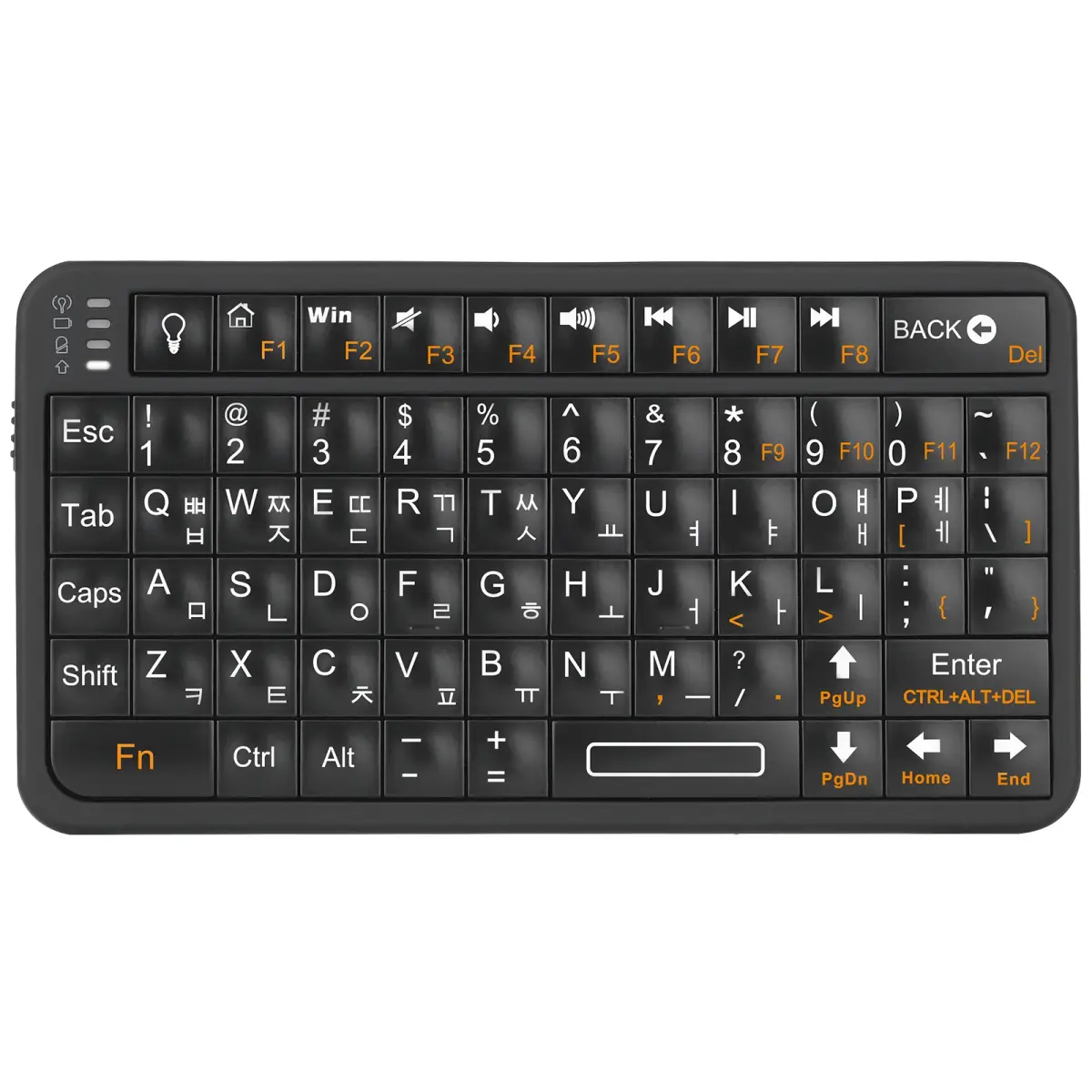 Rii 518bt teclado coreano/inglês/russo teclado bluetooth recarregável fino tamanho de viagem teclado sem fio para android tv box