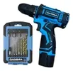 Combo Parafusadeira Furadeira 12V Gamma Azul com Kit 32 Peças 12 meses garantia - 1