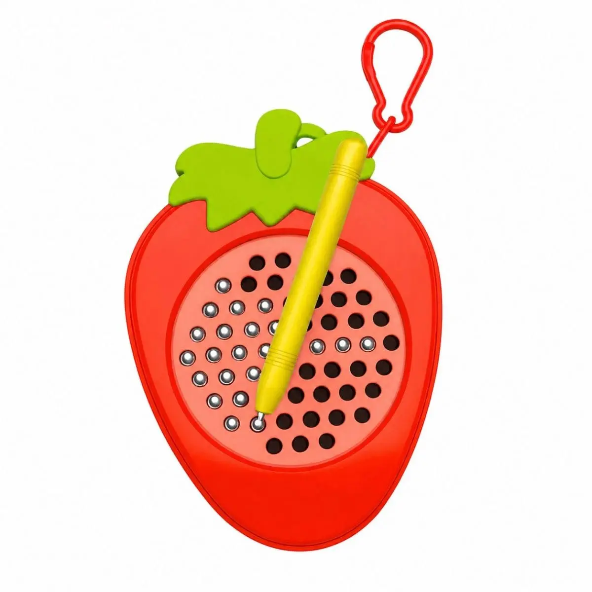 Brinquedo Sensorial Magnético MagPad Morango com Caneta Anti Stress Fisioterapia Desenvolvimento Motor Crianças Adultos Autismo