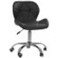 Cadeira Office Eiffel Slim Ajustável Base Giratória - Preta - 1