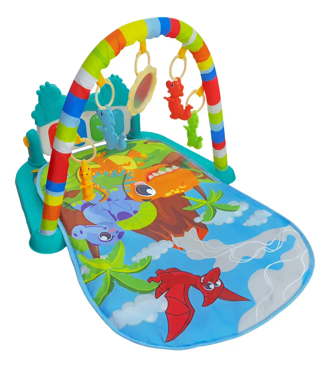 Tapete de Atividades Para Bebê Piano Play Funny Dino Maxi Baby - 1