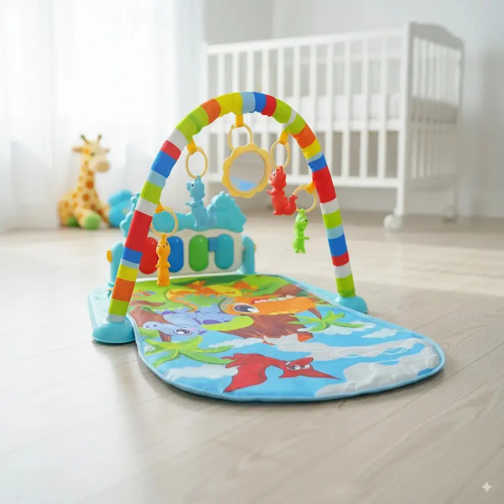 Tapete de Atividades Para Bebê Piano Play Funny Dino Maxi Baby thumbnail 9