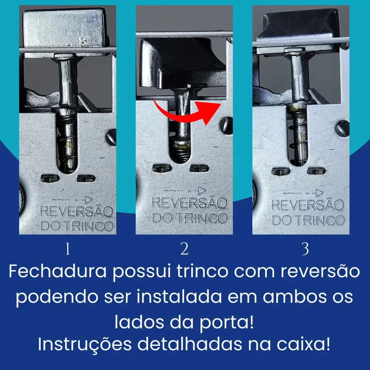 Fechadura MGM Stilo Interna Porta Quarto Bronze com Maçaneta e Chaves thumbnail 6