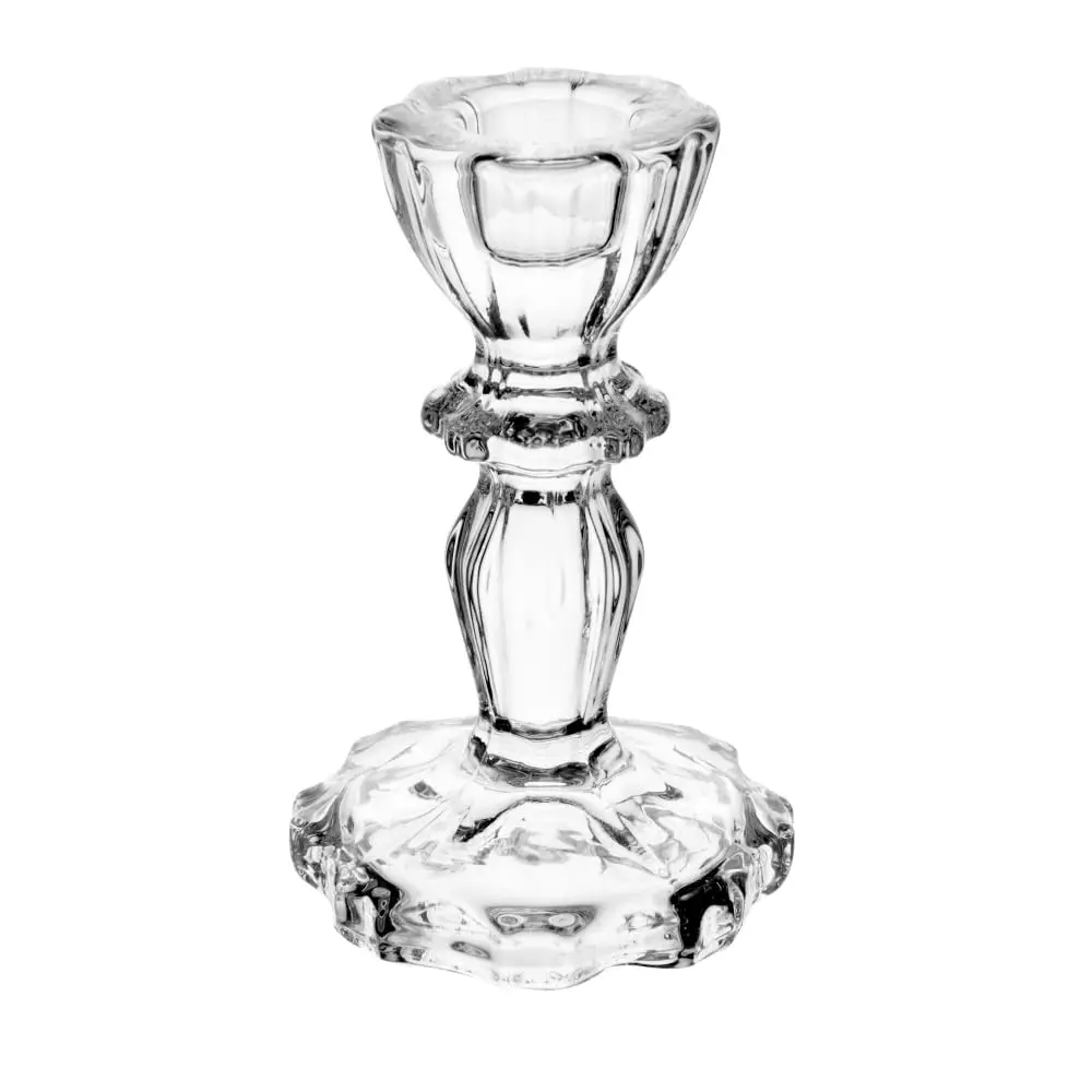 WOLFF - Castiçal para Vela de Vidro Athenas 7cm x 7cm x 10,5cm - 1