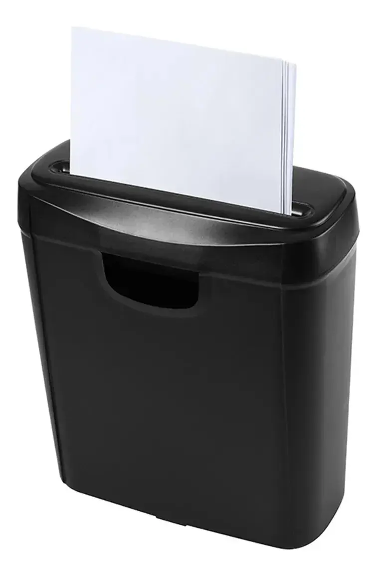 Fragmentadora De Papeis Em Tiras 6 Folhas 10 Litros Os606s Preto