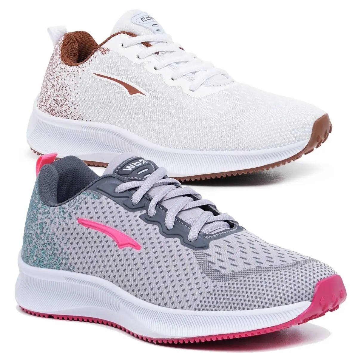 Kit 2 Pares Tênis Feminino Caminhada e Academia Corrida Leve Confortavel
