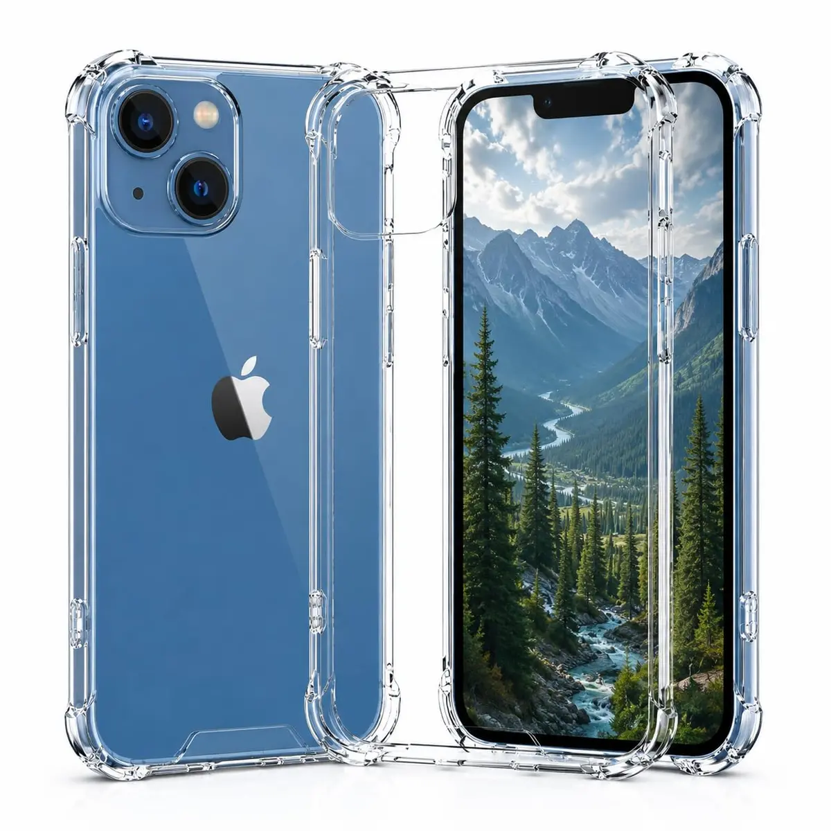 Capa Capinha Case para iPhone 13 Transparente Slim Anti Impacto Premium – Proteção Reforçada, Bordas Elevadas, Anti Risco, Ultra Fina e Encaixe Perfeito