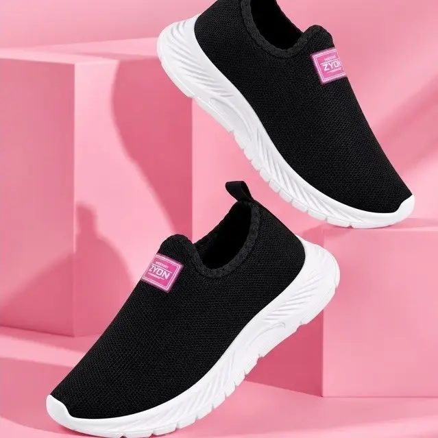 Tênis Meia Feminino Adulto Ortopédico Slip On Sapato Calce Fácil Leve e Confortável Casual Academia