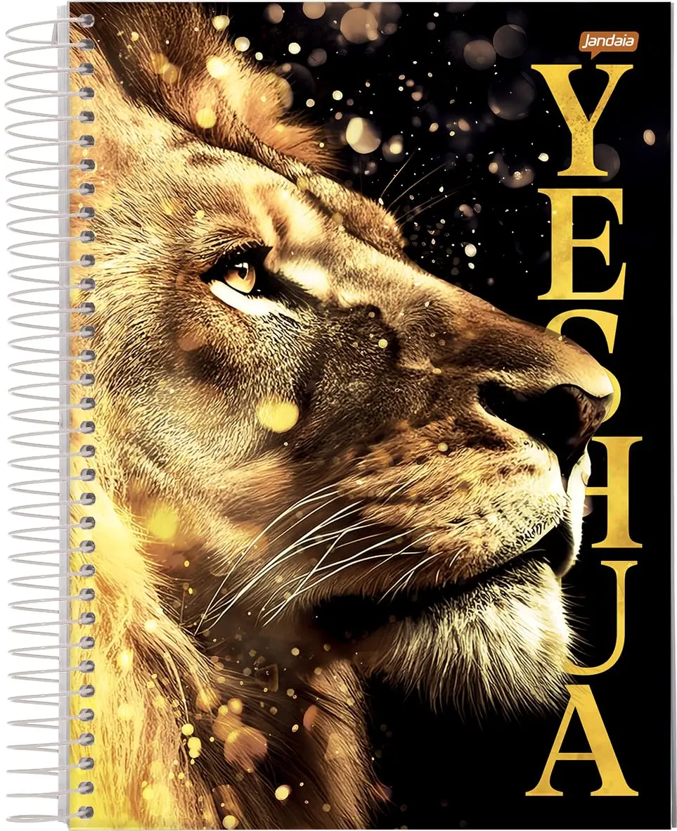 Jandaia - Caderno Espiral Universitário CD 10 Matérias 160 Fls Believe Yeshua FSC