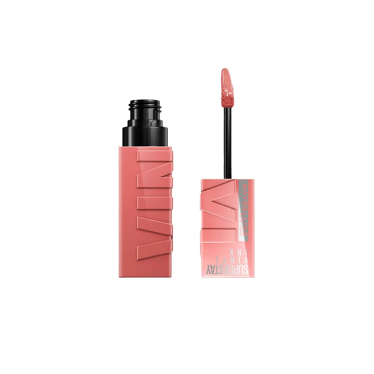 Batom Líquido Vinil Espelhado SuperStay Vinyl Ink Maybelline Charmed 4,2ml | Longa duração de 16h, efeito gloss intenso, brilho instantâneo, não borra nem transfere, vegano - 1