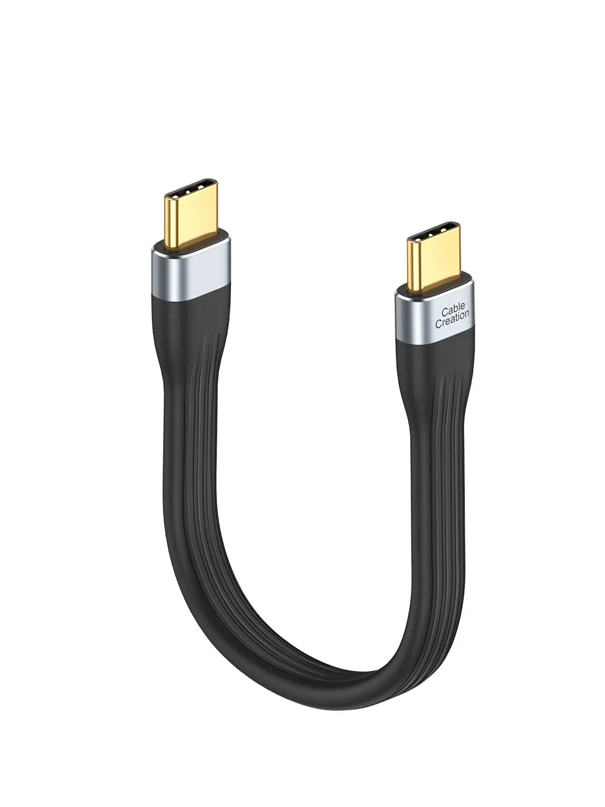 CableCreation Cabo USB-C curto de 0,15 metro, Cabo de carregamento rápido | USB-C para USB-C PD para MacBook Pro Air, iPad Pro, Chromebook Pixel, Galaxy S22, Preto - 1