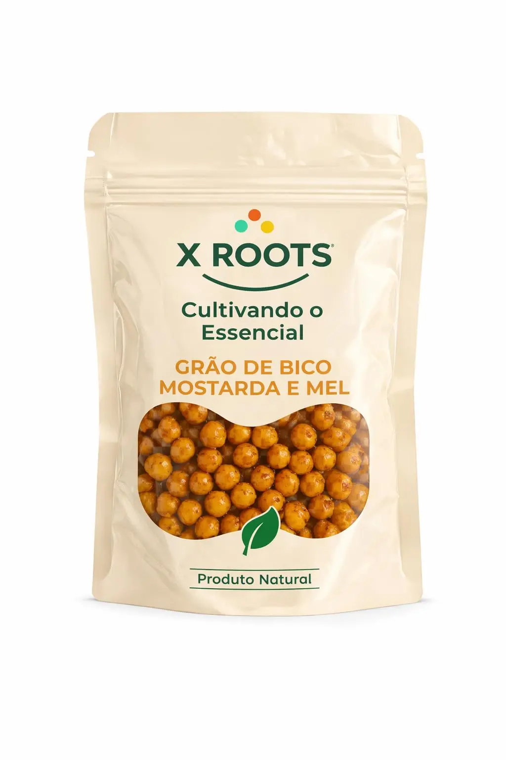 Grão de Bico Mostarda e Mel X Roots 500g – Snack Crocante Agridoce | Fonte de Fibras e Proteínas