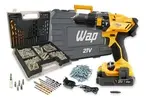Parafusadeira/Furadeira 21V com Kit 300 Peças - 1