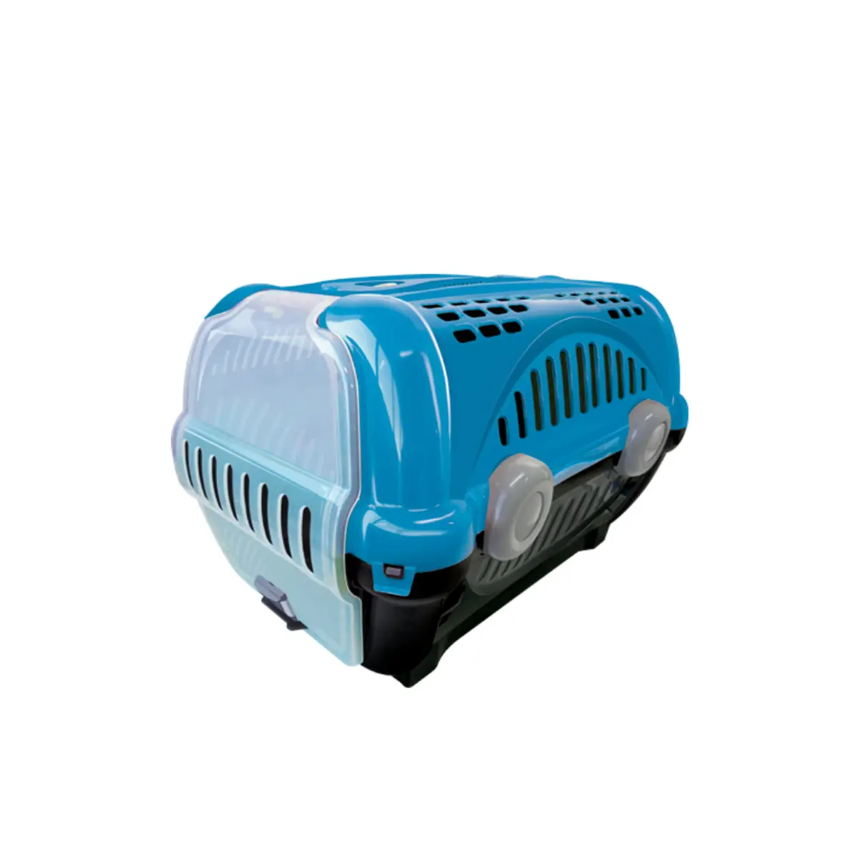 Furacão Pet Luxo Caixa de Transporte, Azul/Cinza, 1 - 1