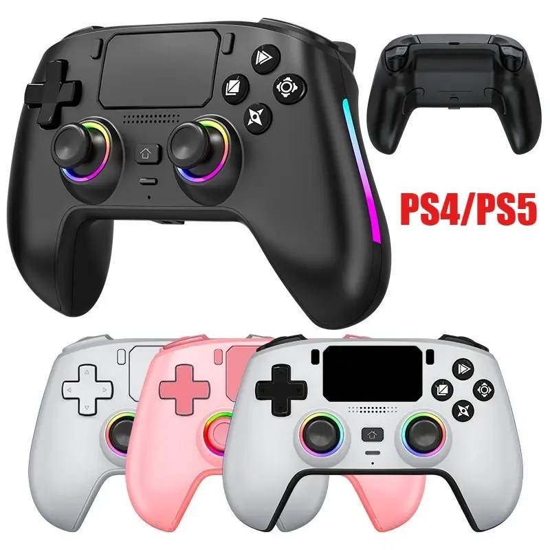 Controle Sem Fio com Sensor Gyro, Joystick Hall e Gatilho de Efeito, Alto-falante Integrado para PS5 e PS4, Controle Gamer Sem Fio - 1