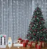 CORTINA DE LED BRANCA PARA O NATAL COM CONTROLE REMOTO - 1