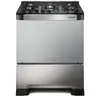 Fogão Mueller De Piso 5 Bocas Decorato Vetro Mesa De Vidro Inox Bivolt - 1