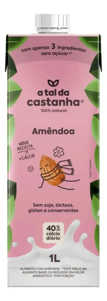 Bebida Vegetal Amêndoa A Tal da Castanha 1 Litro
