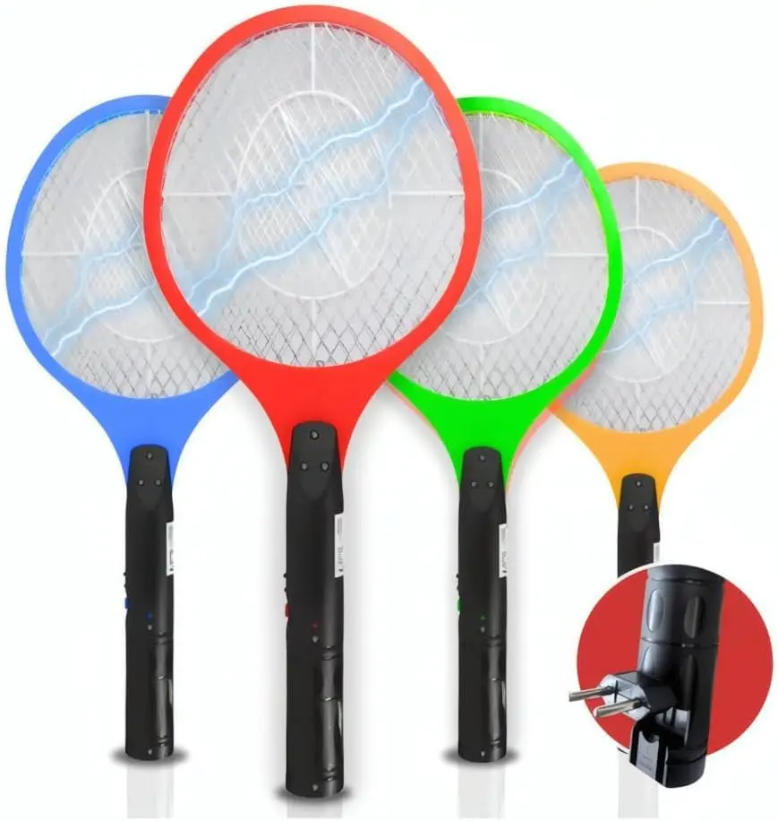 Raquete Mata Mosquito Elétrica Recarregável Bivolt Inmetro - 1