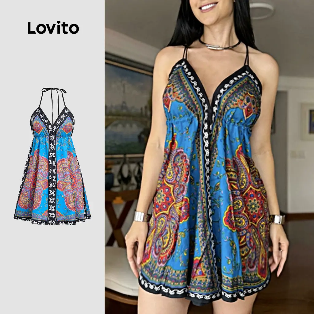 National Lovito Férias Vestido Feminino para Primavera/verão LBL32338 - 1