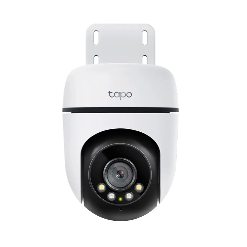 TP-Link Tapo C510W Câmera de Segurança Wi-Fi Externa 2K 3MP, Rotação 360°, Visão Noturna Colorida, Detecção de Pessoas por IA e Rastreamento, IP65, Áudio Bidirecional e MicroSD até 512 GB