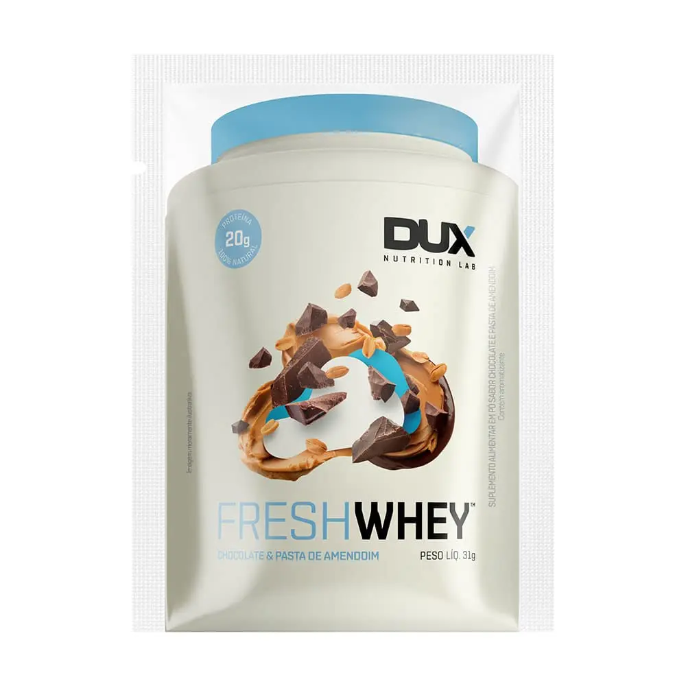 FRESH WHEY CHOCOLATE E PASTA DE AMENDOIM - SACHÊ 31 g