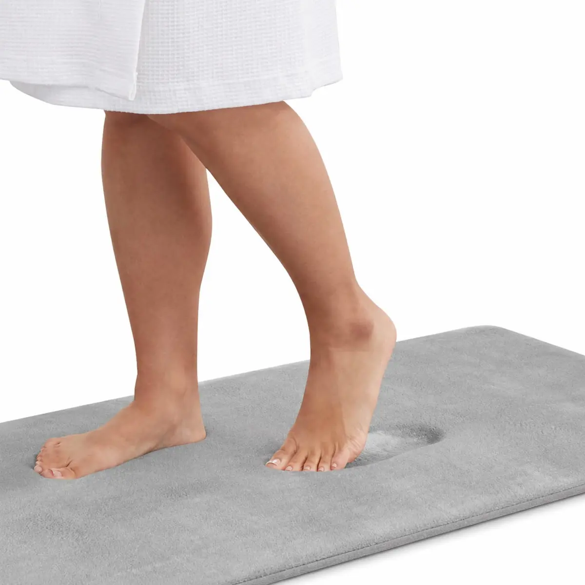 Tapete Antiderrapante Banheiro, Grande, 50x80cm, Seca Rápido, Macio | Base Antiderrapante, Pode Lavar em Máquina