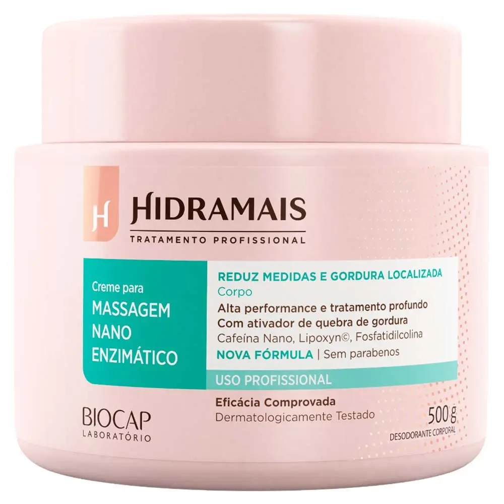 Hidramais Creme Deo Massagem Nano Enzimatico 500G - 1