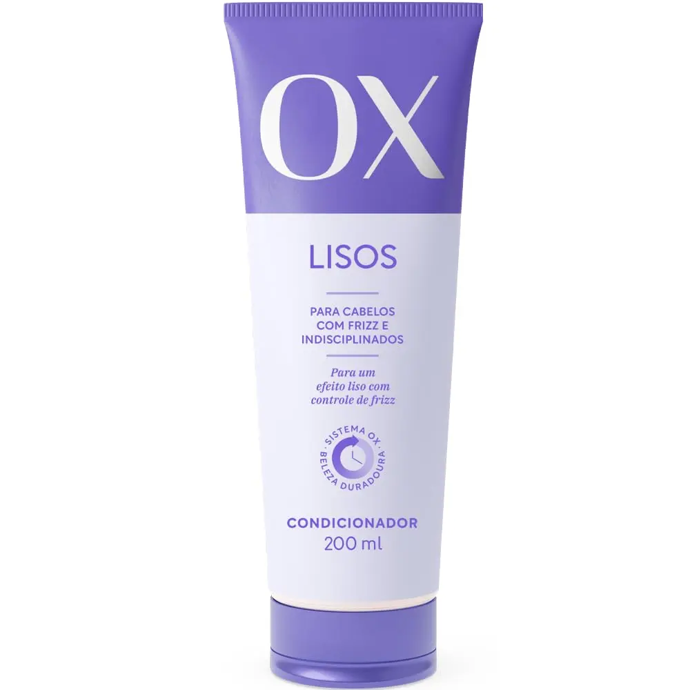 Condicionador Lisos Ox para Cabelos com Frizz e Indisciplinados 200ml
