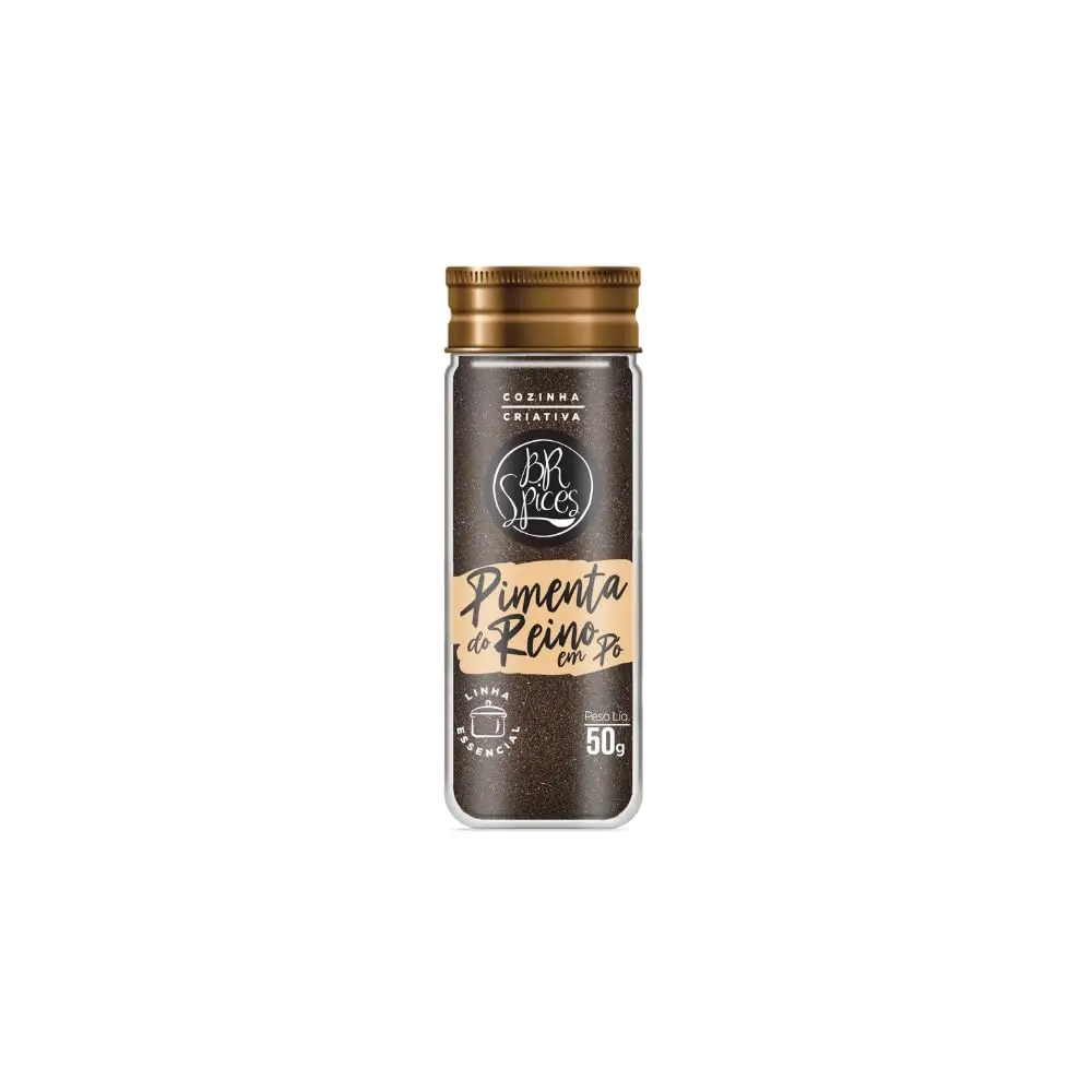 PIMENTA DO REINO EM PÓ BR SPICES VIDRO 50G - 1