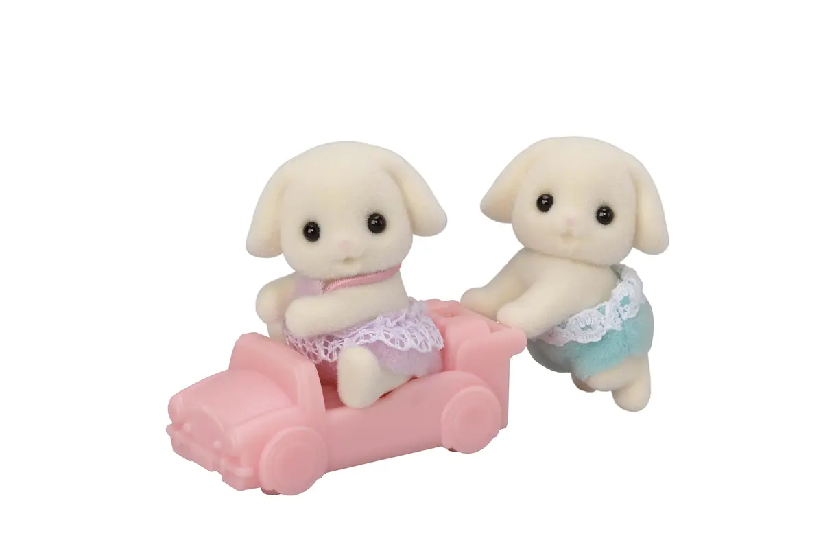 Sylvanian Families Gêmeos Coelhos Floral - 1